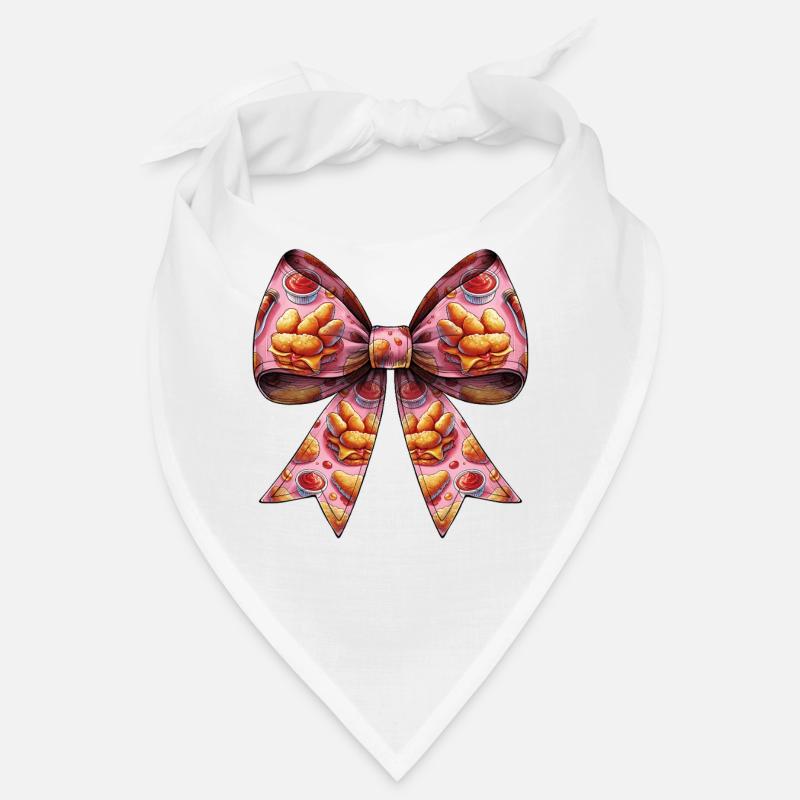 Coquette Bow Chicken Nugget Nugget Nug Pattern Bandana