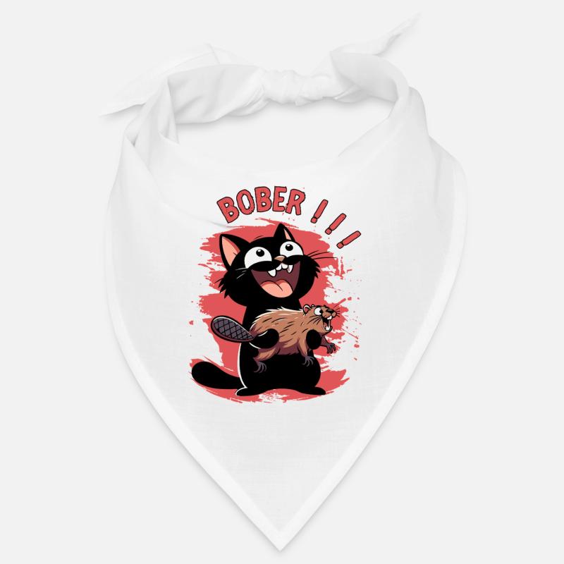L’hyper chat crie « Bober !! » - Animal freak out Bandana