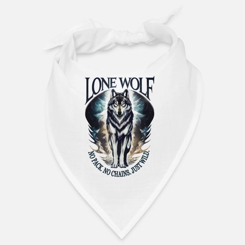 Lone Wolf - No Pack, No Chains, Just Wild Bandana