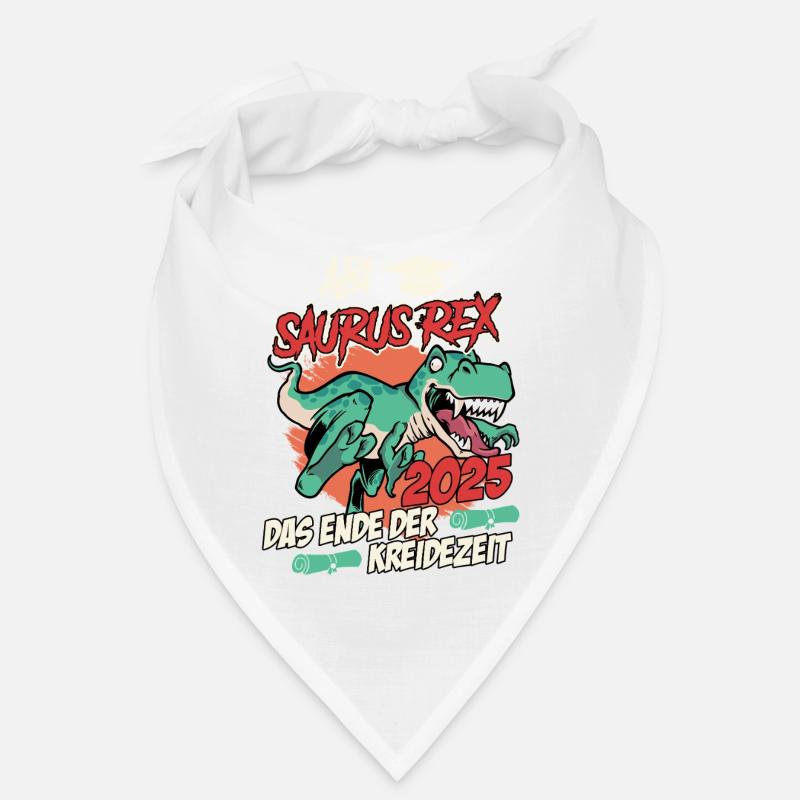 ABI 2025 ABBISUARUS REX DAS ENDE EINER ÄRA Lustig - Bandana - Weiß