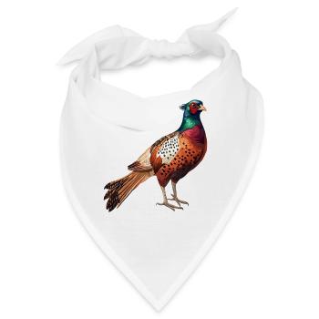 Fasane Fasan - Bandana - Weiß - Vorne