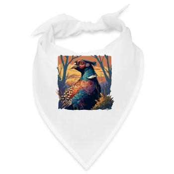 Fasane Fasan - Bandana - Weiß - Vorne