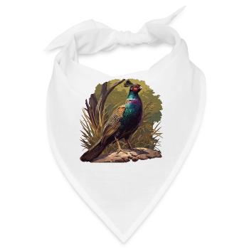 Fasane Fasan - Bandana - Weiß - Vorne