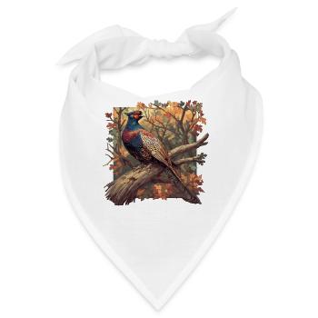 Fasane Fasan - Bandana - Weiß - Vorne