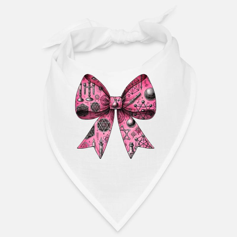 Coquette Bow Alchemy Symbol Pattern Pink Bandana