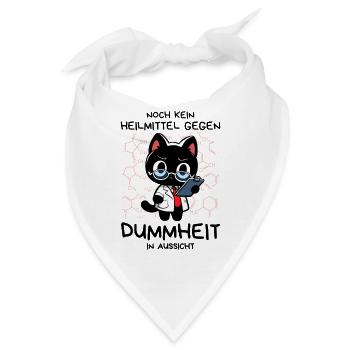 Zynische Forscherkatze – Wissenschaft ohne Gnade - Bandana - Weiß - Vorne