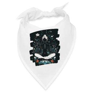 Yoga Namaste Meditation - Bandana - Weiß - Vorne