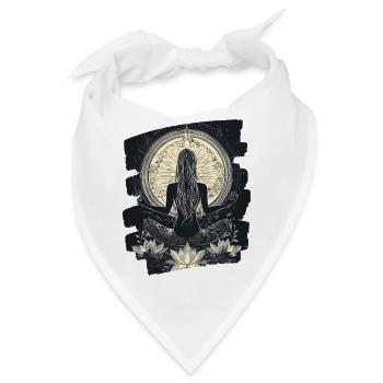 Yoga Namaste Meditation - Bandana - Weiß - Vorne