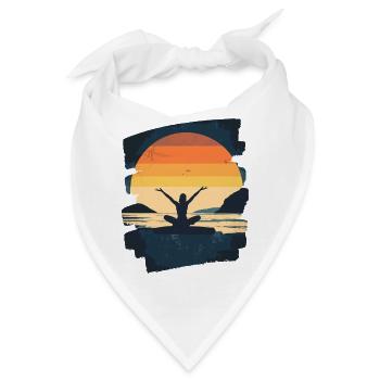 Yoga Namaste Meditation - Bandana - Weiß - Vorne