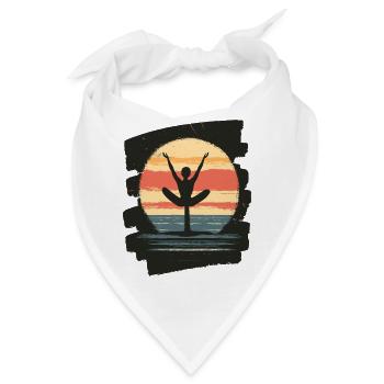 Yoga Namaste Meditation - Bandana - Weiß - Vorne