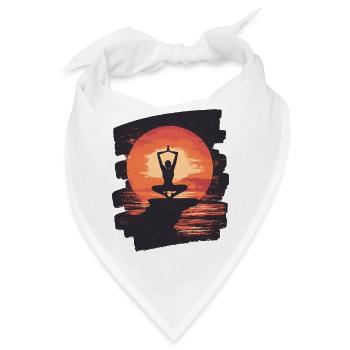 Yoga Namaste Meditation - Bandana - Weiß - Vorne