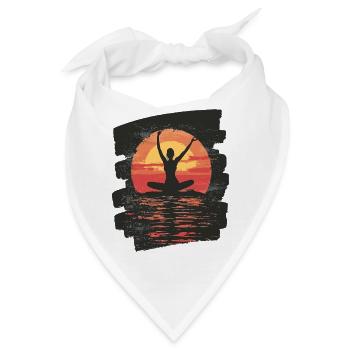 Yoga Namaste Meditation - Bandana - Weiß - Vorne