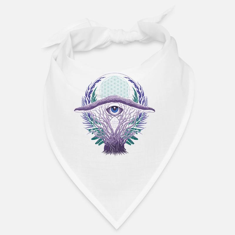 Champignons du troisième œil | Conception de vision mystique Bandana