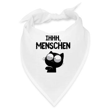 Ihhh, Menschen! Misanthropie zum Anziehen - Bandana - Weiß - Vorne