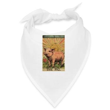 Schweine Schwein - Bandana - Weiß - Vorne