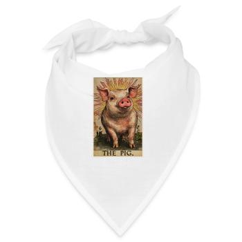 Schweine Schwein - Bandana - Weiß - Vorne