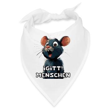 Lustiger Funartikel Büro & Alltags Spruch Satire - Bandana - Weiß - Vorne