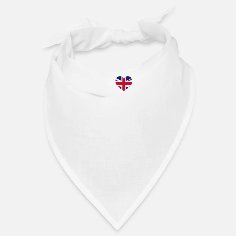 J’aime Londres Tour Eiffel Cool Heart Drapeau Angleterre Bandana