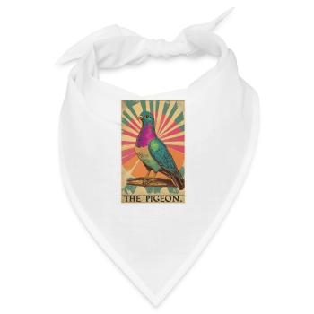 Tauben Taube - Bandana - Weiß - Vorne