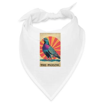 Tauben Taube - Bandana - Weiß - Vorne