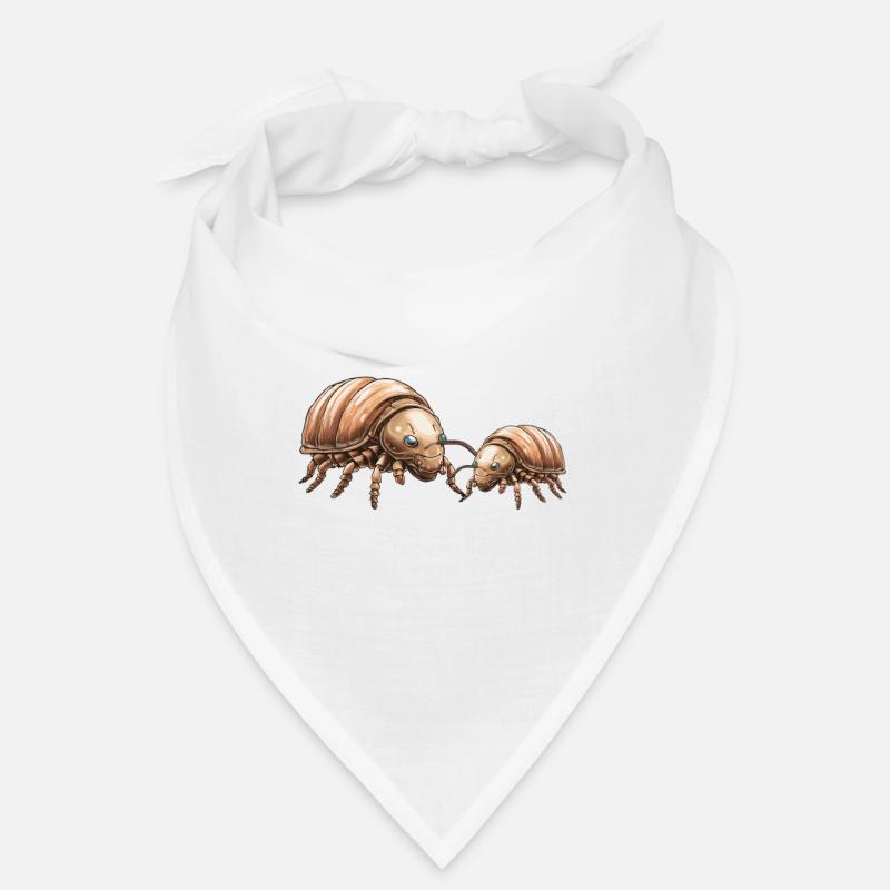 Crazy Pill Bugs Lady - Bandana - blanc