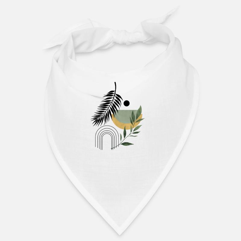 Boho Abstrakte botanische Harmonie Bandana