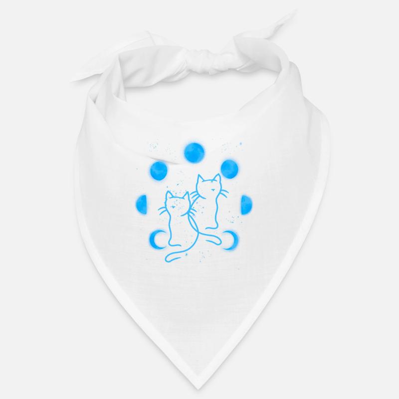 Chat Chats Lune Phases de Lune Bandana