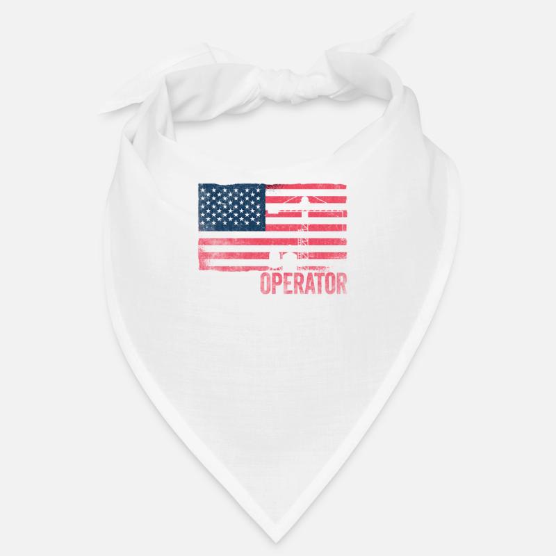 Fierté de l’opérateur de grue drapeau américain Bandana