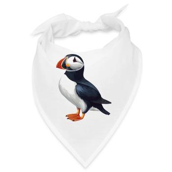 Papageientaucher - Bandana - Weiß - Vorne