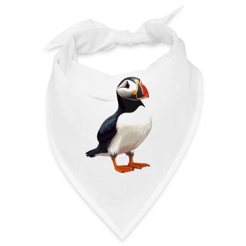 Papageientaucher - Bandana - Weiß - Vorne