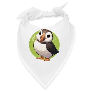 Papageientaucher - Bandana - Weiß - Vorne