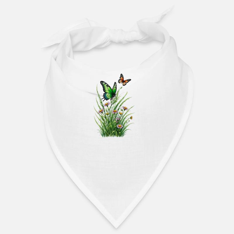 Schmetterling Wiese Flattern Bandana