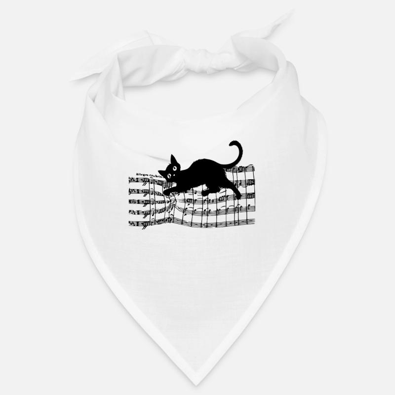 Chat Ludique Sur Partitions De Notes Bandana