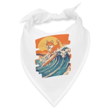 Shiba Inu - Bandana - Weiß - Vorne