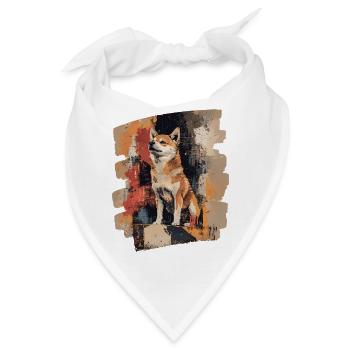 Shiba Inu - Bandana - Weiß - Vorne