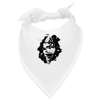 Softeis Zeichnung - Bandana - Weiß - Vorne