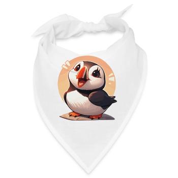 Papageientaucher - Bandana - Weiß - Vorne