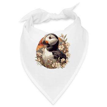 Papageientaucher - Bandana - Weiß - Vorne