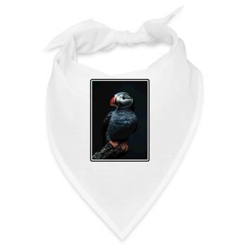 Papageientaucher - Bandana - Weiß - Vorne
