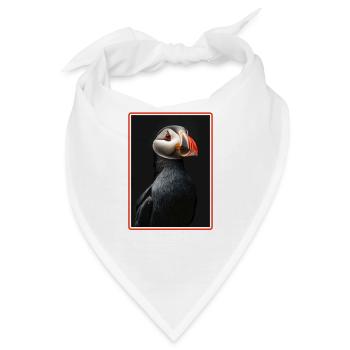 Papageientaucher - Bandana - Weiß - Vorne