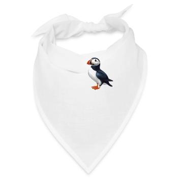 Papageientaucher - Bandana - Weiß - Vorne