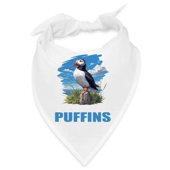 Papageientaucher - Bandana - Weiß - Vorne