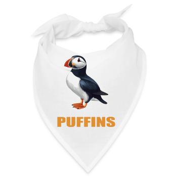 Papageientaucher - Bandana - Weiß - Vorne