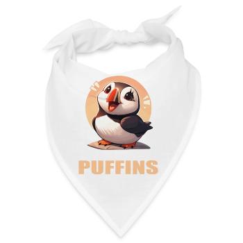 Papageientaucher - Bandana - Weiß - Vorne