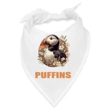 Papageientaucher - Bandana - Weiß - Vorne
