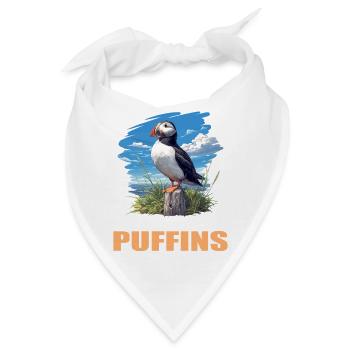 Papageientaucher - Bandana - Weiß - Vorne