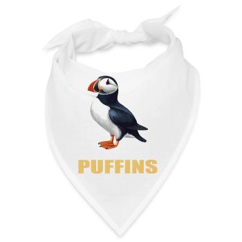 Papageientaucher - Bandana - Weiß - Vorne