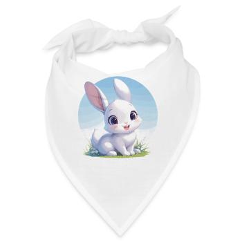 Hasen Hase - Bandana - Weiß - Vorne