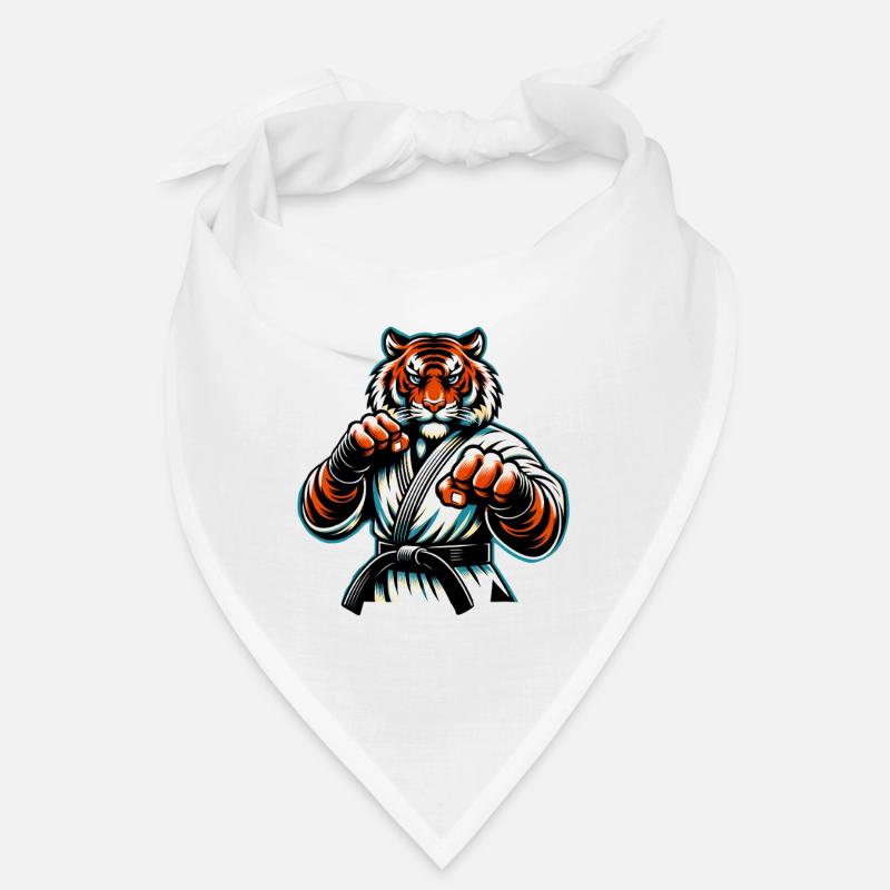 Karate Tiger Im Kampfmodus Bandana