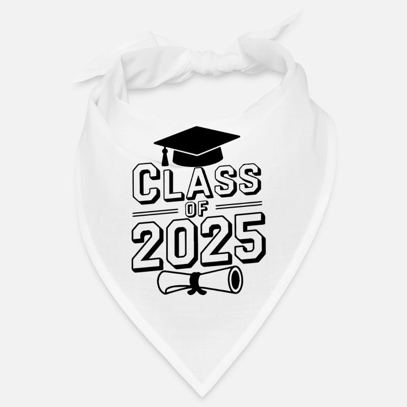 Abschlussklasse 2025 Absolvent Konfetti Student Bandana